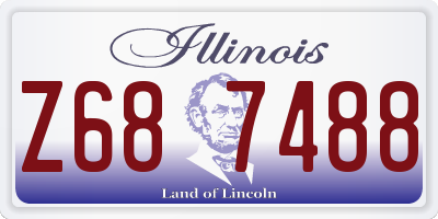 IL license plate Z687488