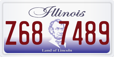 IL license plate Z687489