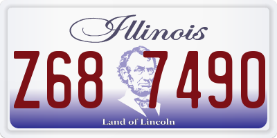 IL license plate Z687490