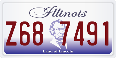 IL license plate Z687491