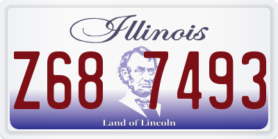 IL license plate Z687493