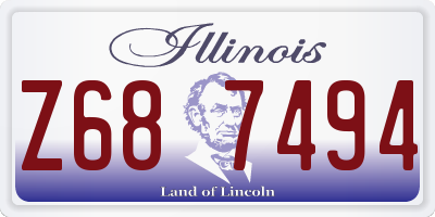 IL license plate Z687494