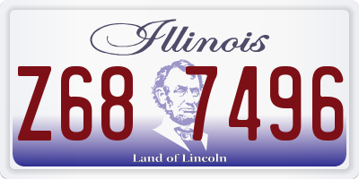 IL license plate Z687496