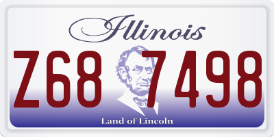 IL license plate Z687498