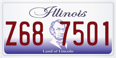 IL license plate Z687501