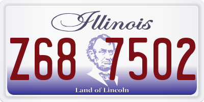 IL license plate Z687502