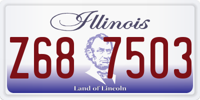 IL license plate Z687503