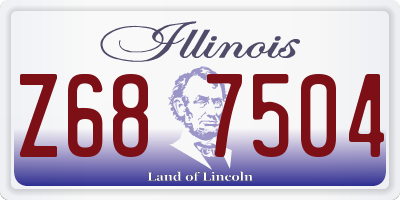 IL license plate Z687504