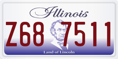 IL license plate Z687511