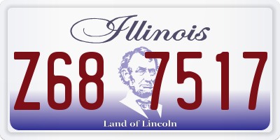 IL license plate Z687517