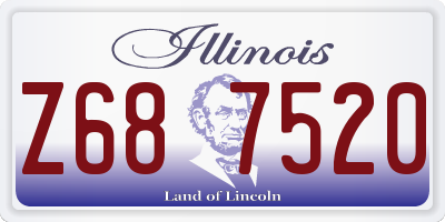 IL license plate Z687520
