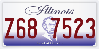IL license plate Z687523