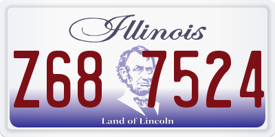 IL license plate Z687524