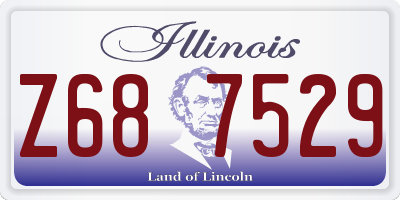 IL license plate Z687529