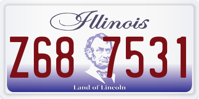 IL license plate Z687531