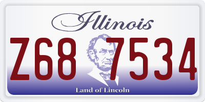 IL license plate Z687534