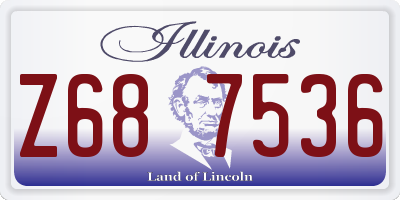 IL license plate Z687536