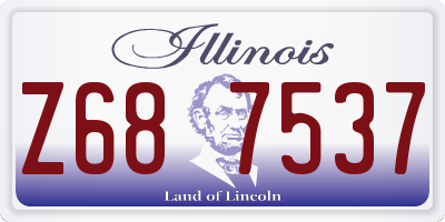 IL license plate Z687537