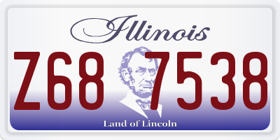 IL license plate Z687538