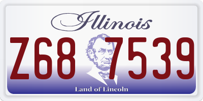 IL license plate Z687539