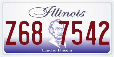 IL license plate Z687542