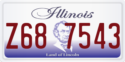 IL license plate Z687543