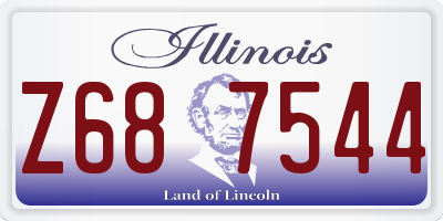 IL license plate Z687544