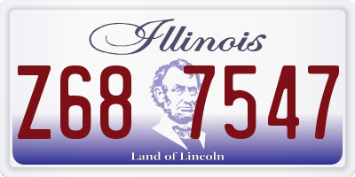 IL license plate Z687547
