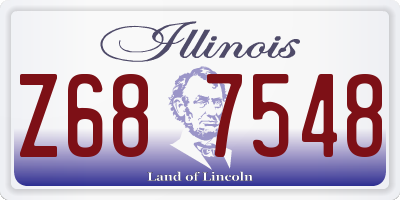 IL license plate Z687548