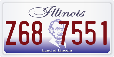 IL license plate Z687551