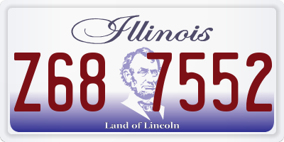 IL license plate Z687552