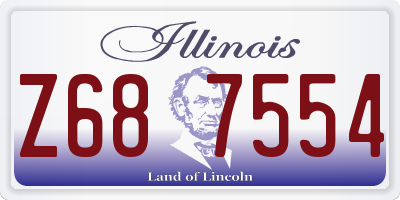 IL license plate Z687554