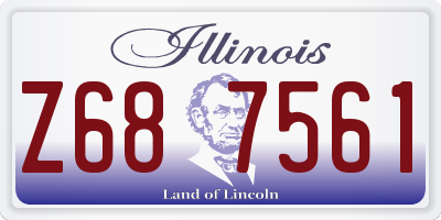 IL license plate Z687561