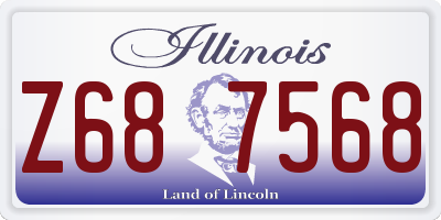 IL license plate Z687568