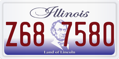IL license plate Z687580