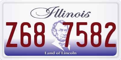 IL license plate Z687582