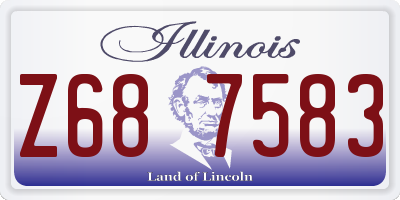 IL license plate Z687583