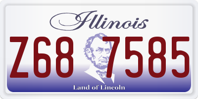 IL license plate Z687585