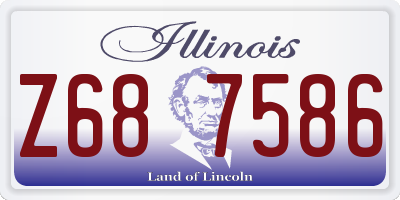IL license plate Z687586