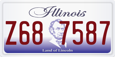 IL license plate Z687587