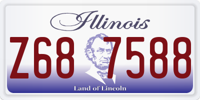 IL license plate Z687588