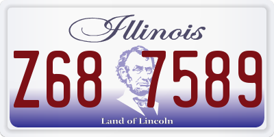 IL license plate Z687589