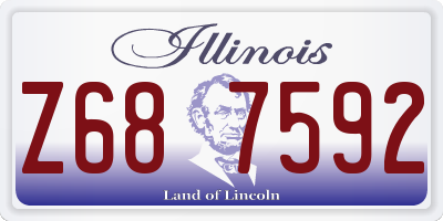 IL license plate Z687592