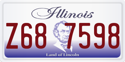 IL license plate Z687598