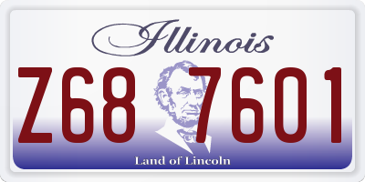 IL license plate Z687601