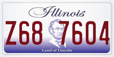 IL license plate Z687604