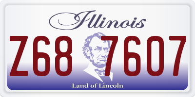IL license plate Z687607