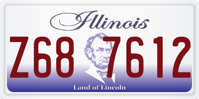 IL license plate Z687612