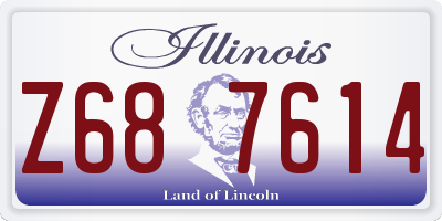 IL license plate Z687614