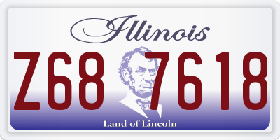 IL license plate Z687618